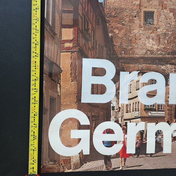 Rare Vintage Braniff Travel Poster for Federal Republic of Germany - Picture 9 of 10
